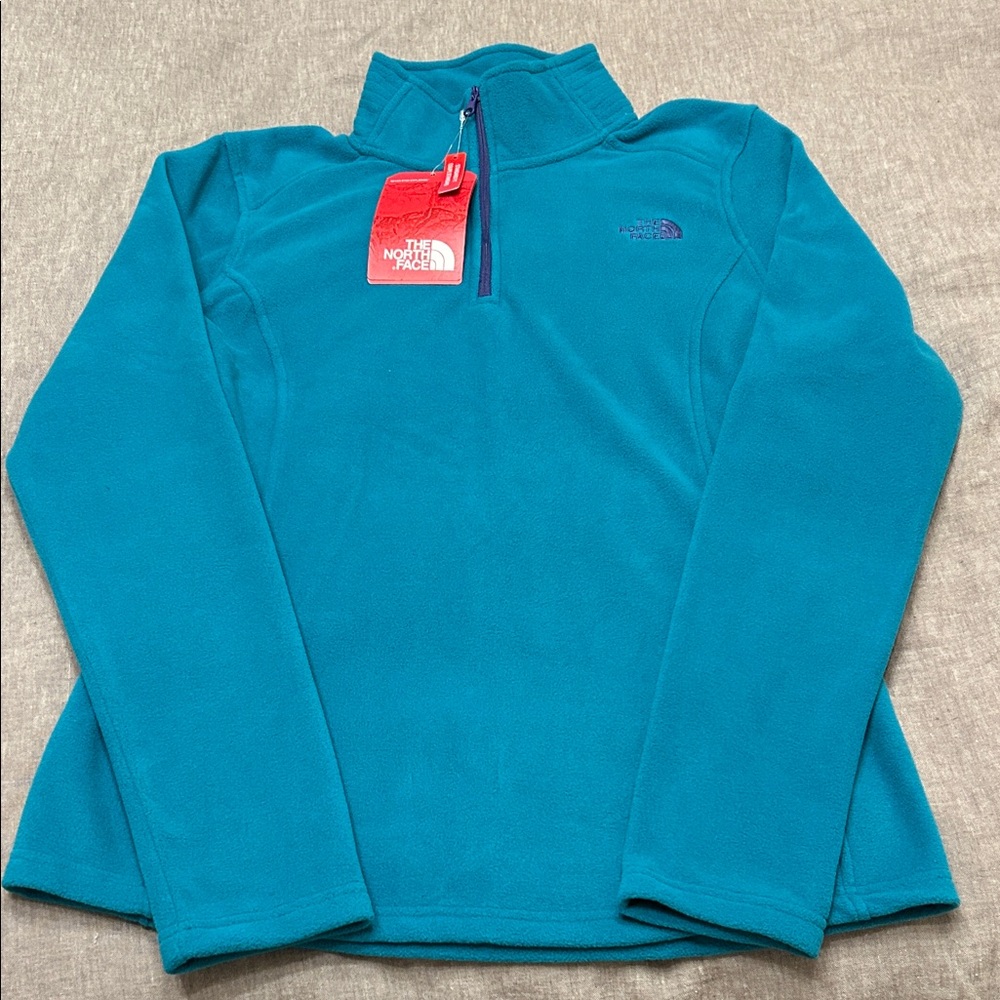 The North Face Women's Teal Fleece 1/4 Zip